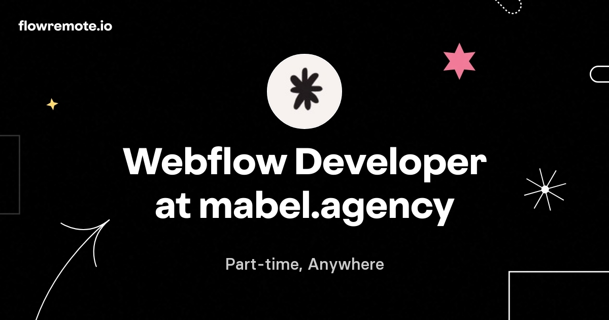 Webflow Developer at mabel.agency