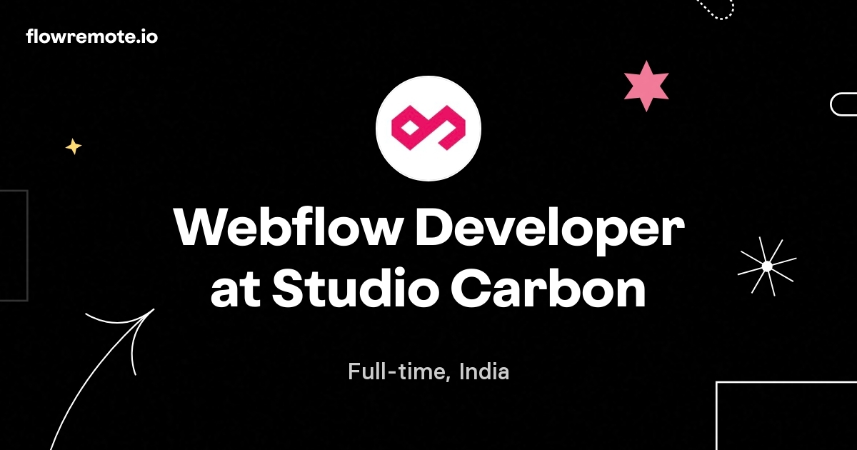 Webflow Developer at Studio Carbon