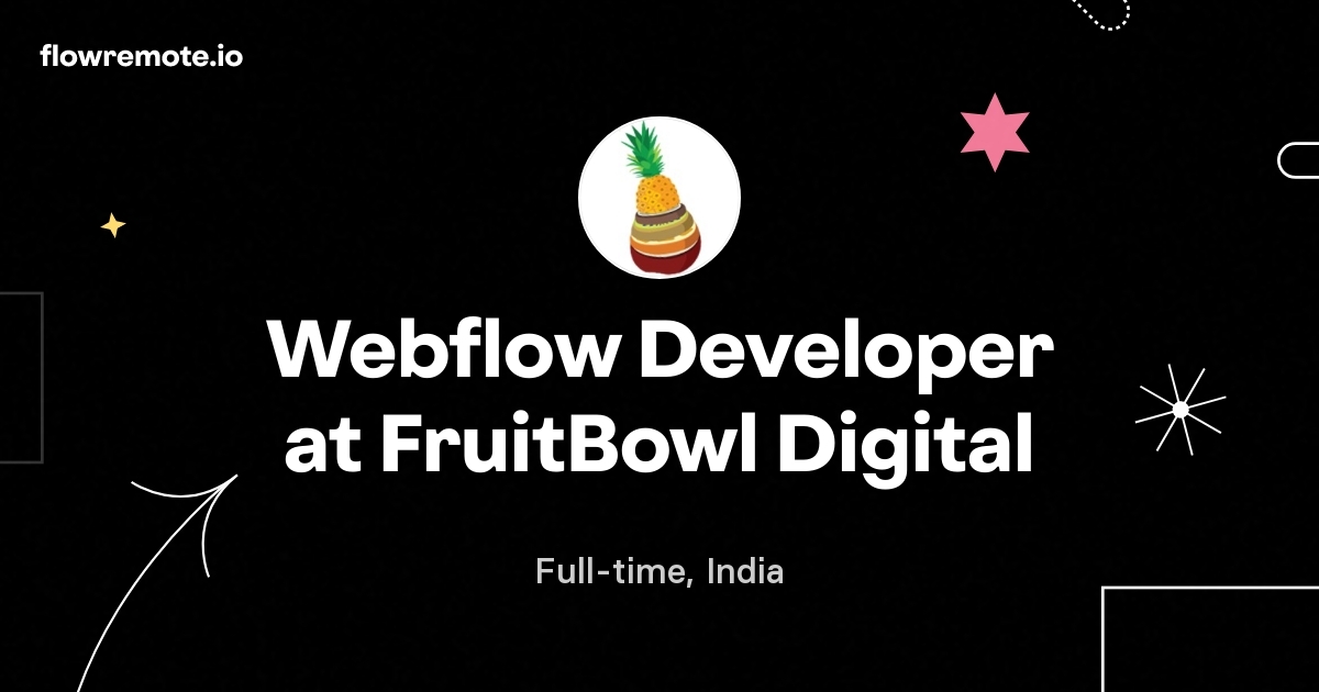 Webflow Developer at FruitBowl Digital
