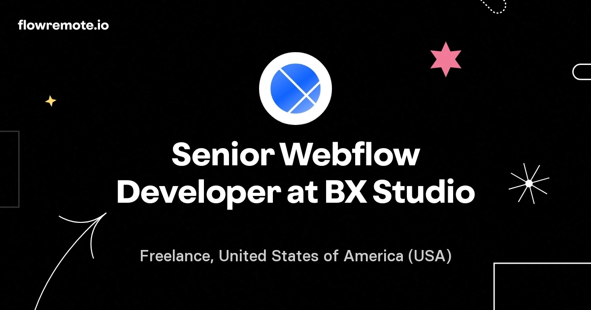 Senior Webflow Developer at BX Studio