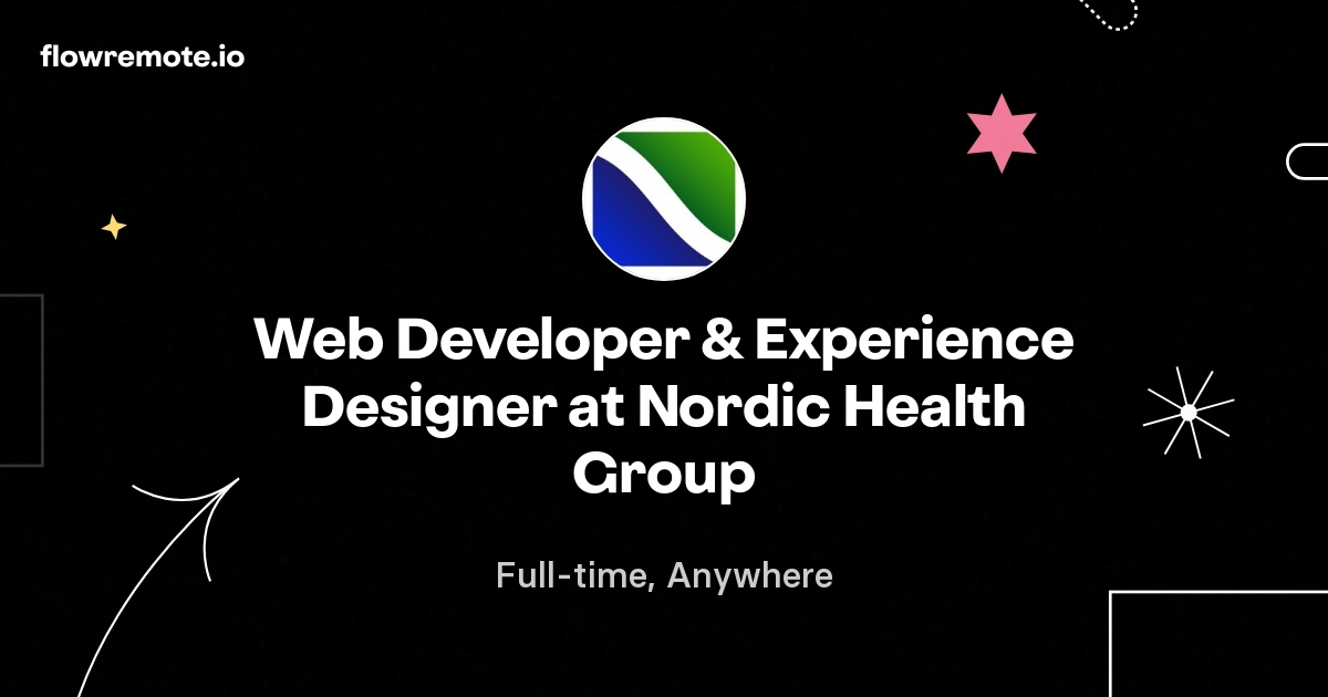 Web Developer & Experience Designer at Nordic Health Group
