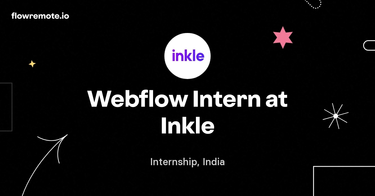 Webflow Intern at Inkle