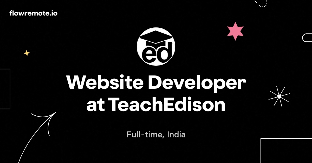 Website Developer at TeachEdison