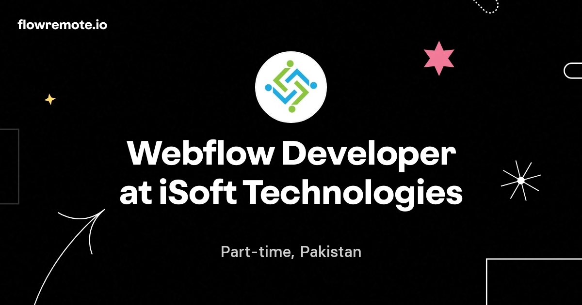 Webflow Developer at iSoft Technologies