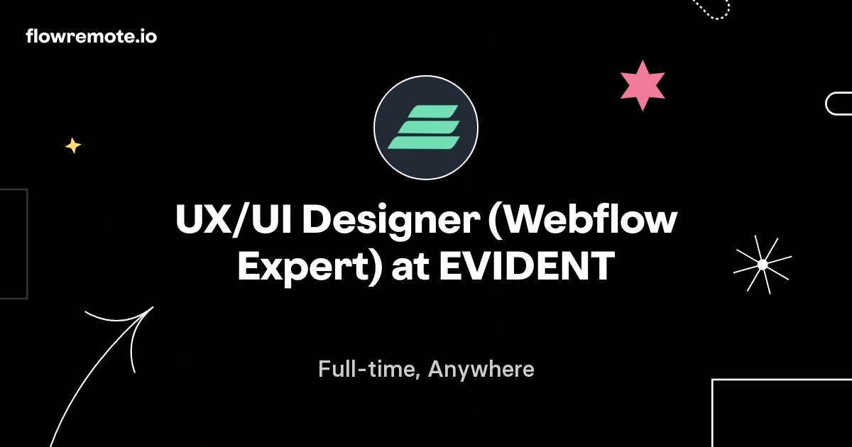 UX/UI Designer (Webflow Expert) at EVIDENT
