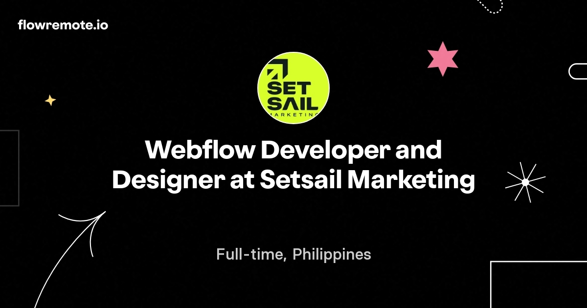 Webflow Developer and Designer at Setsail Marketing