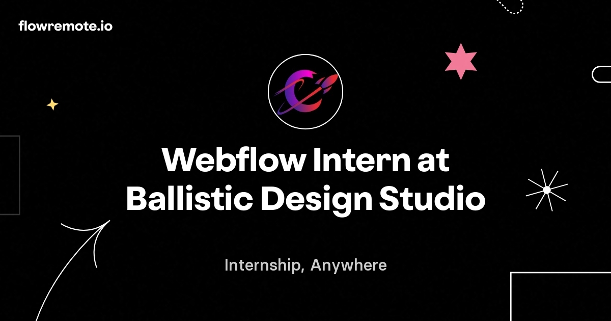 Webflow Intern at Ballistic Design Studio
