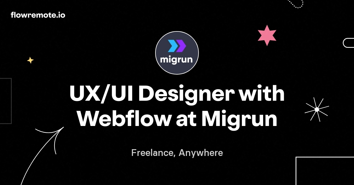 UX/UI Designer with Webflow at Migrun