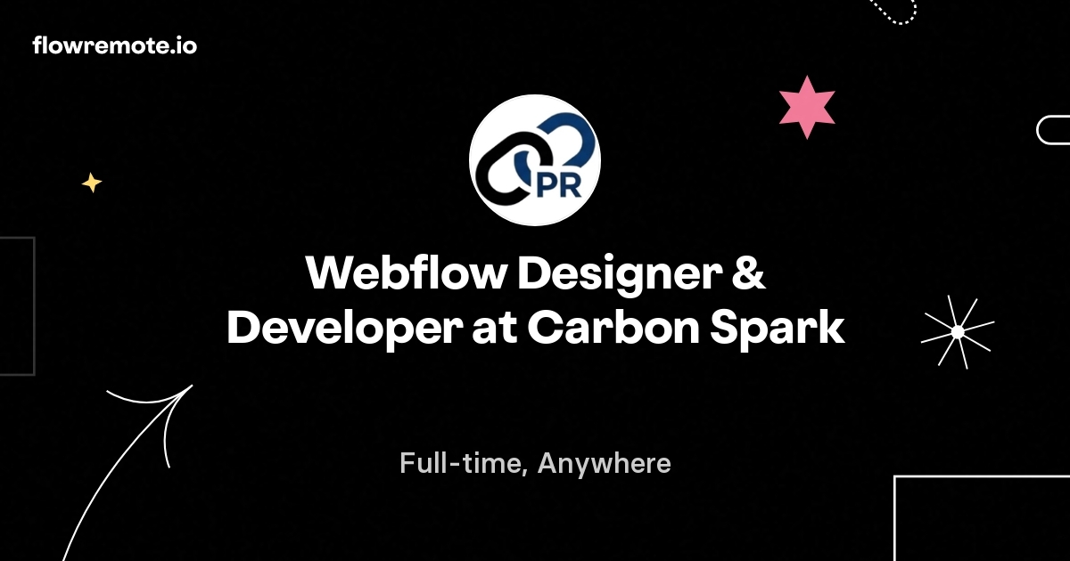 Webflow Designer & Developer at Carbon Spark
