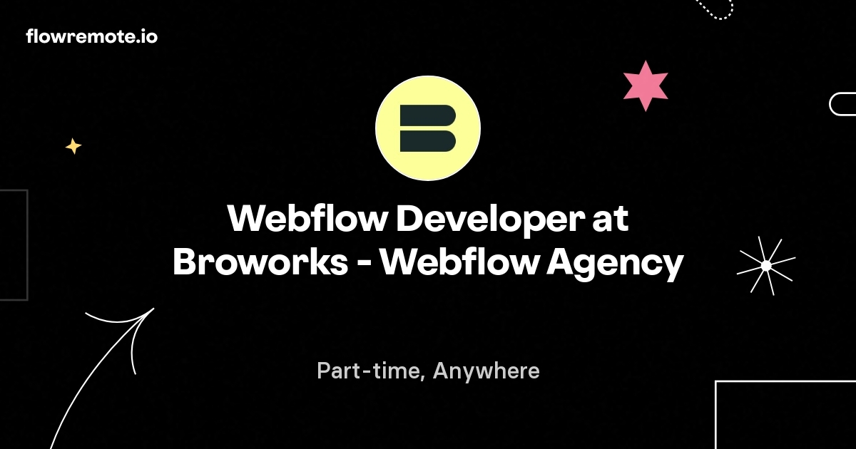 Webflow Developer at Broworks - Webflow Agency