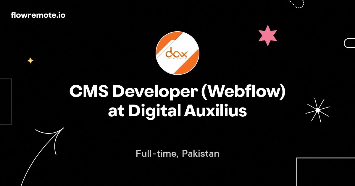 CMS Developer (Webflow) at Digital Auxilius