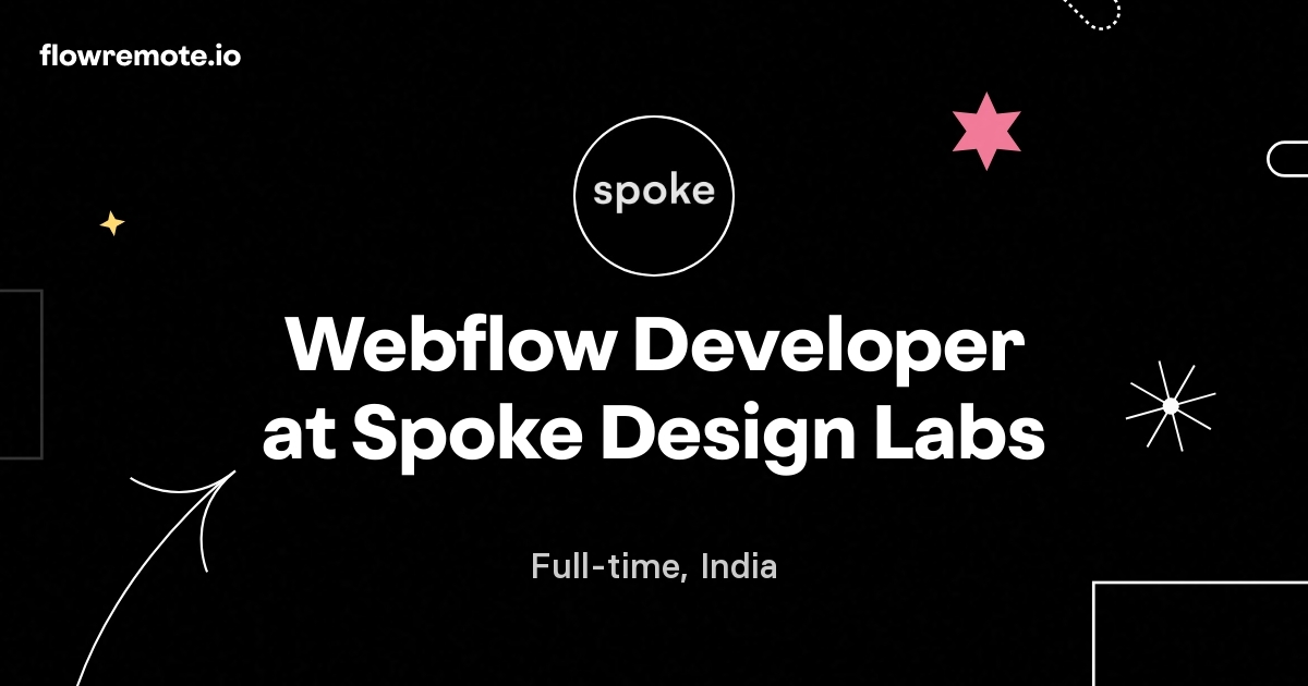 Webflow Developer at Spoke Design Labs