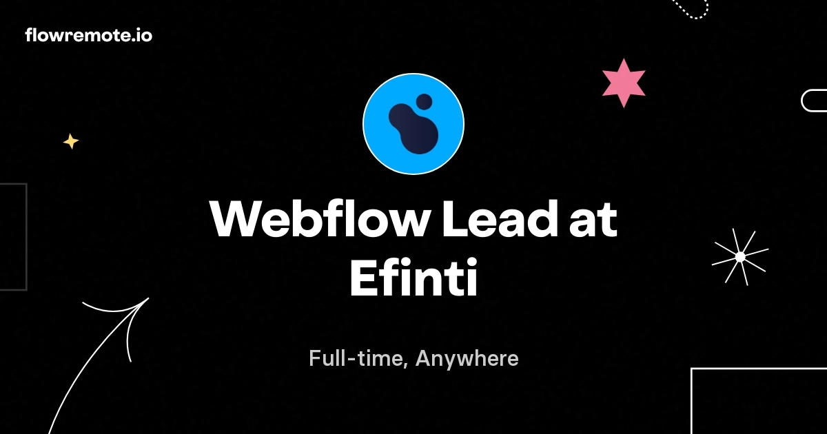 Webflow Lead at Efinti