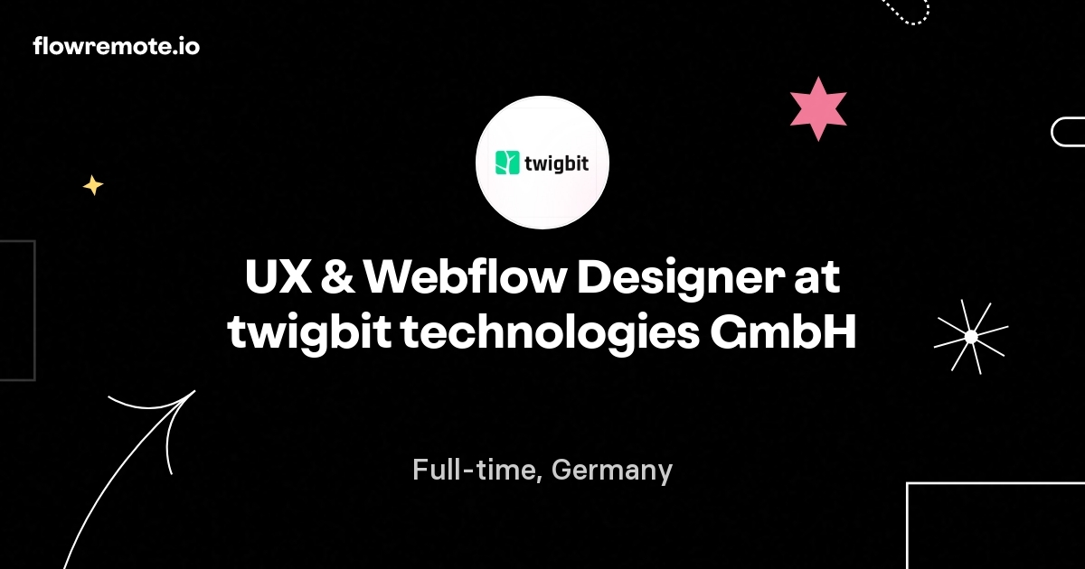 UX & Webflow Designer at twigbit technologies GmbH