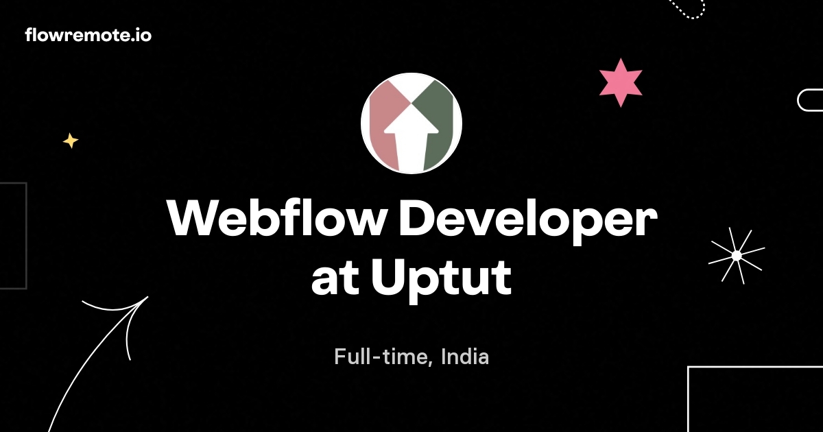 Webflow Developer at Uptut