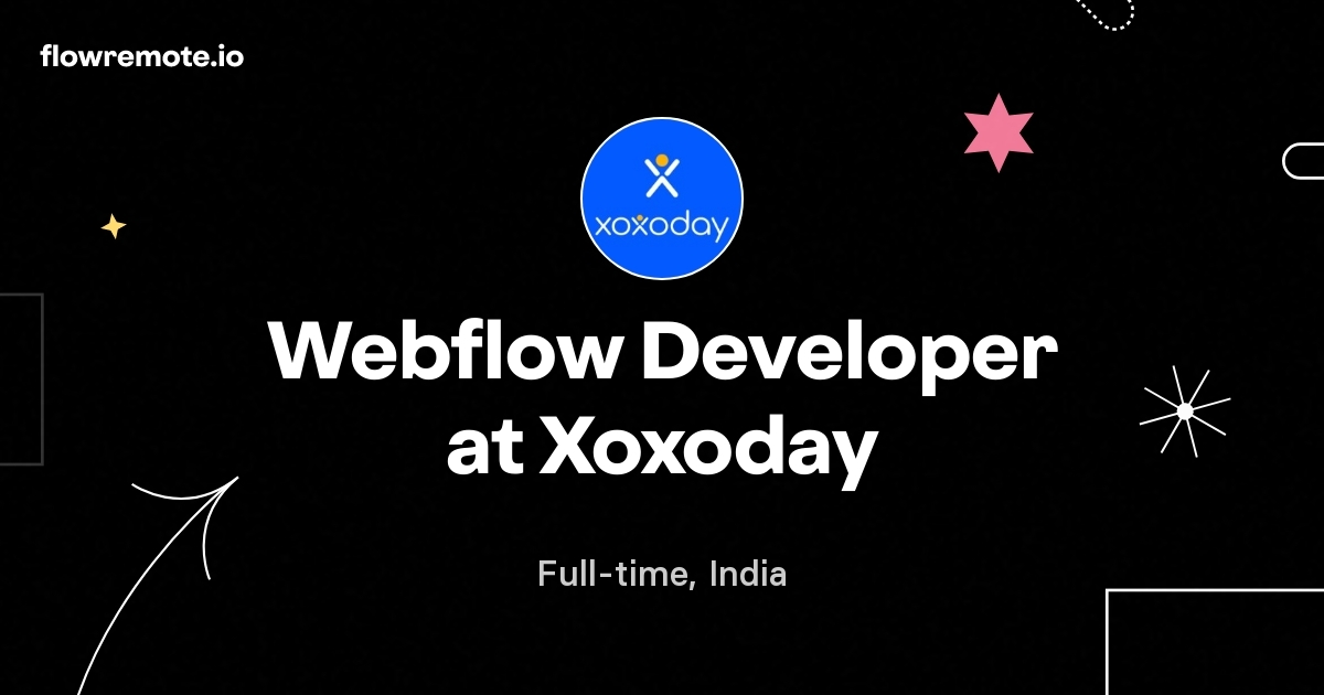 Webflow Developer at Xoxoday