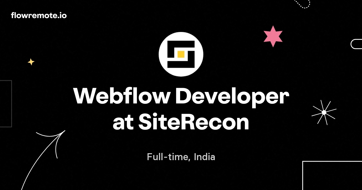 Webflow Developer at SiteRecon