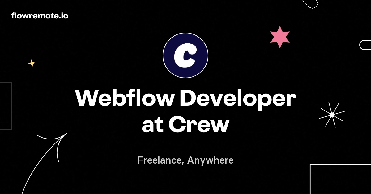 Webflow Developer at Crew