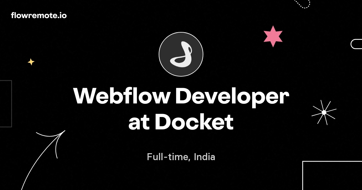 Webflow Developer at Docket