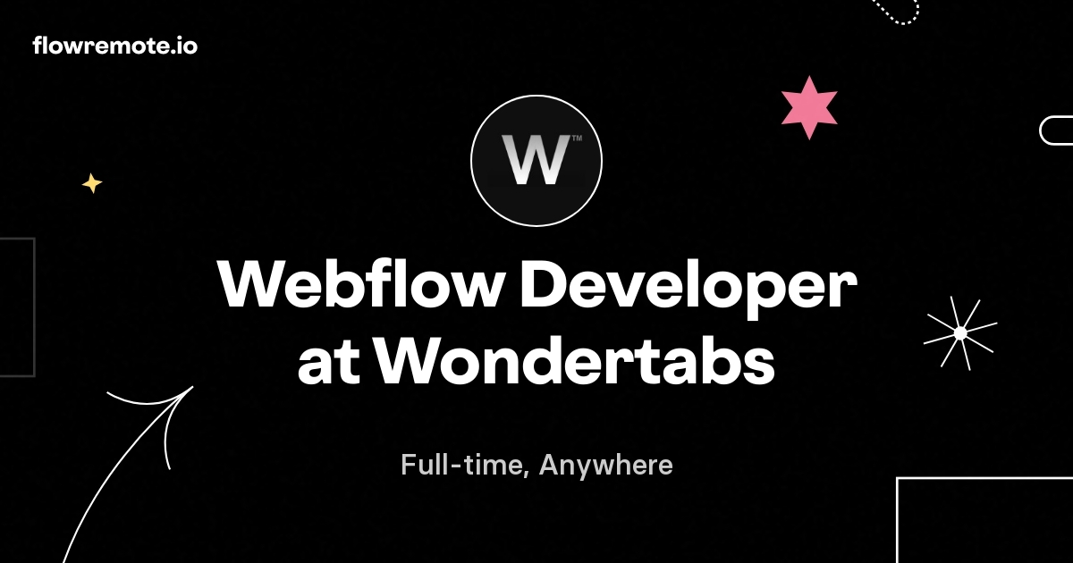 Webflow Developer at Wondertabs