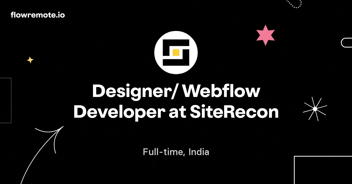Designer/ Webflow Developer at SiteRecon