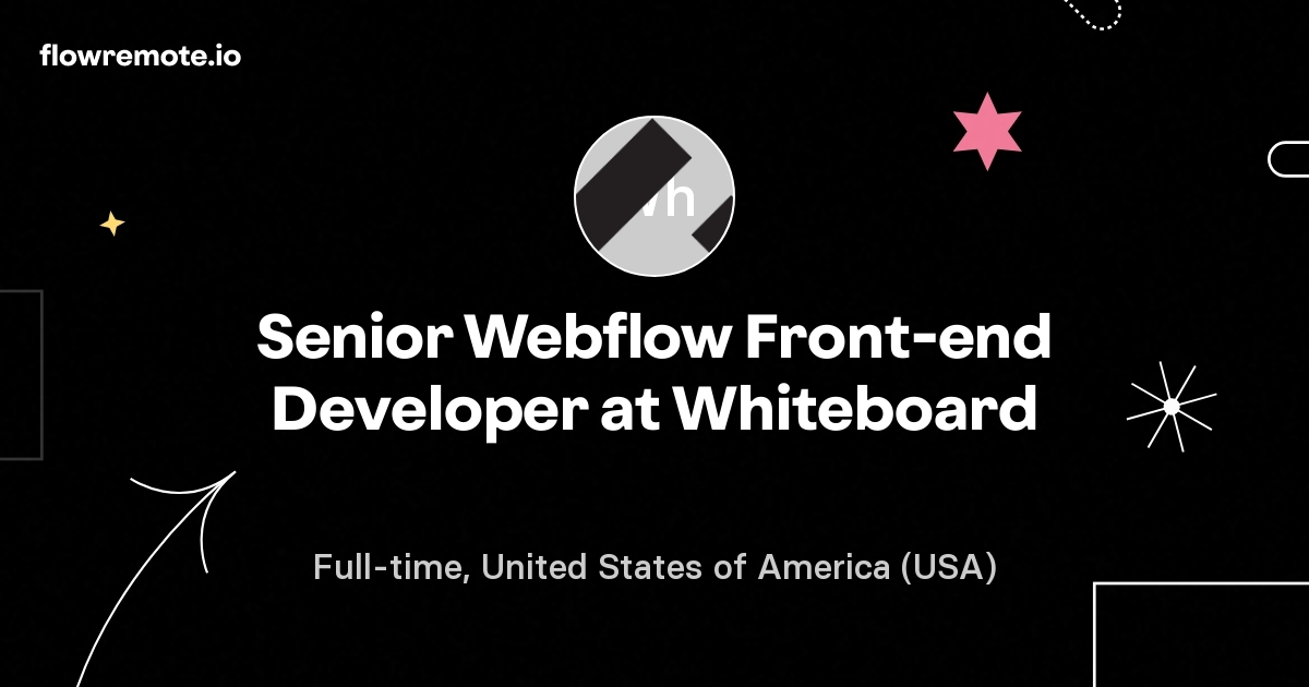 Senior Webflow Front-end Developer at Whiteboard