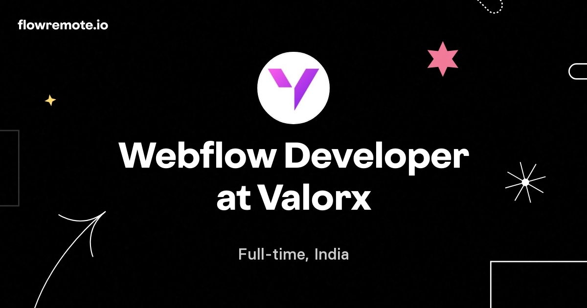 Webflow Developer at Valorx