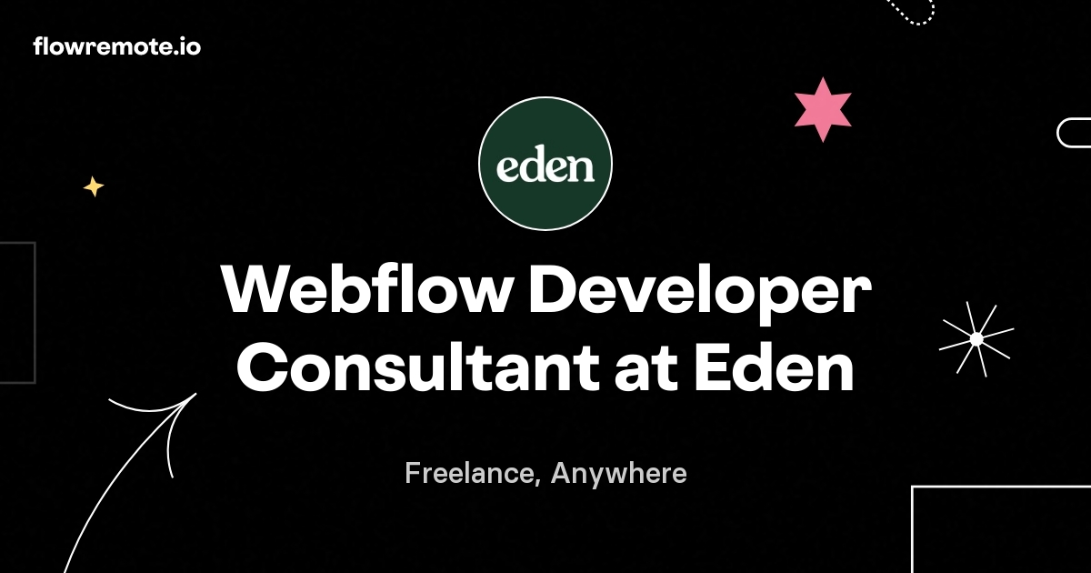 Webflow Developer Consultant at Eden