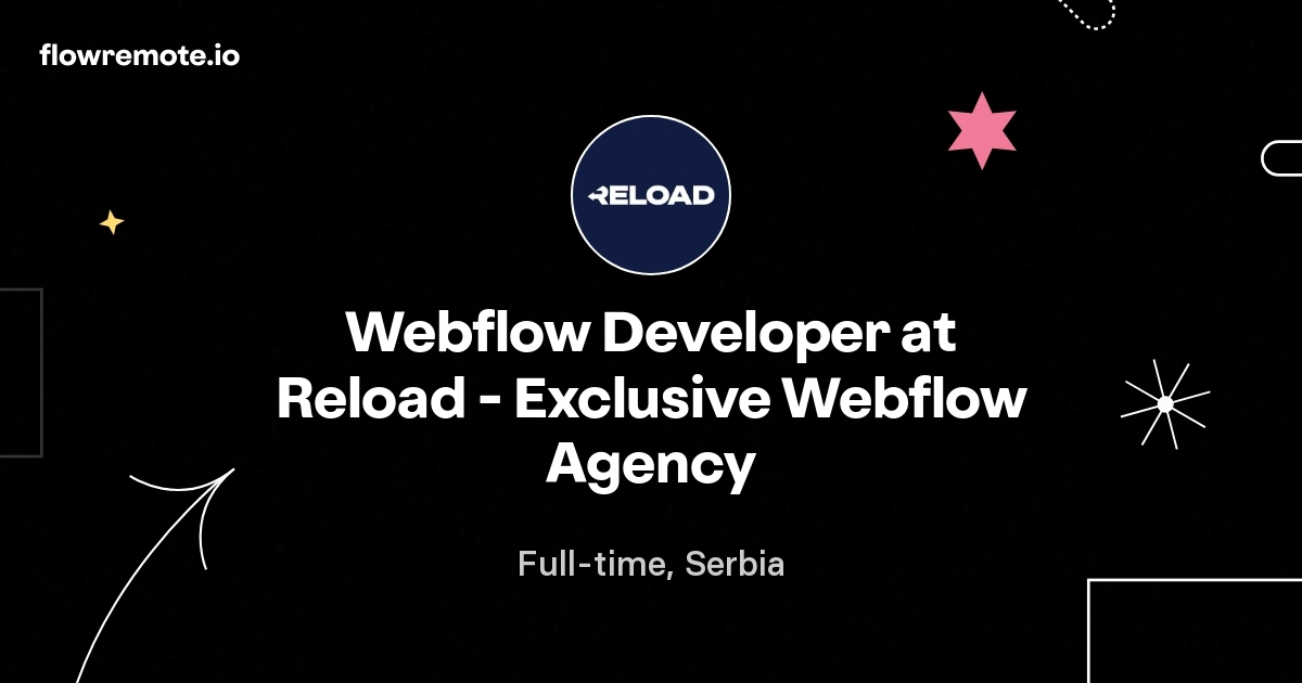 Webflow Developer at Reload - Exclusive Webflow Agency