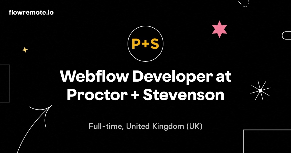 Webflow Developer at Proctor + Stevenson