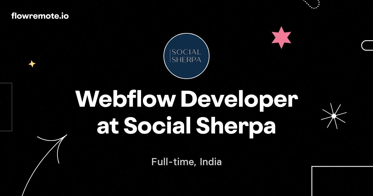Webflow Developer at Social Sherpa