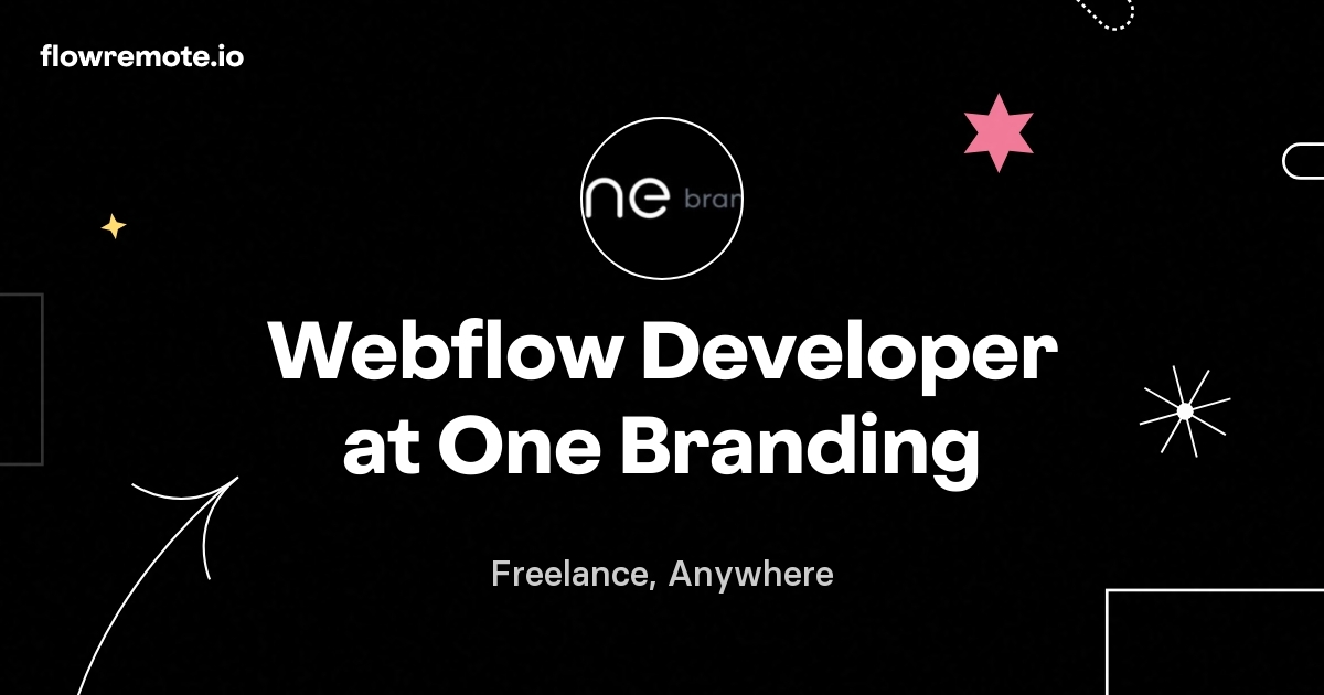 Webflow Developer at One Branding