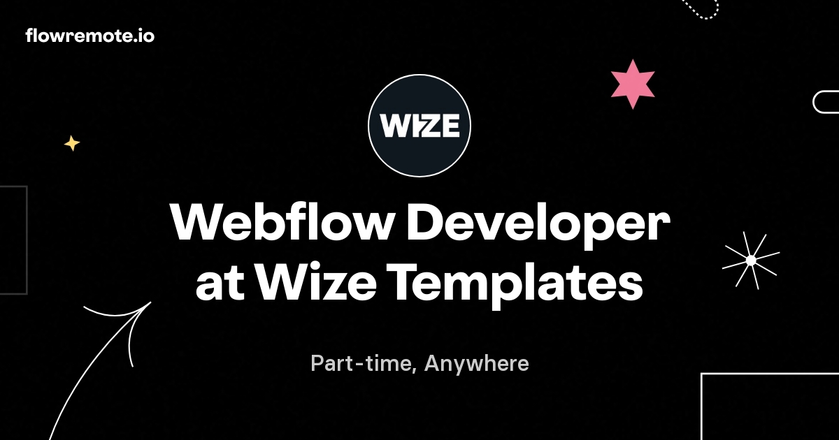 Webflow Developer at Wize Templates