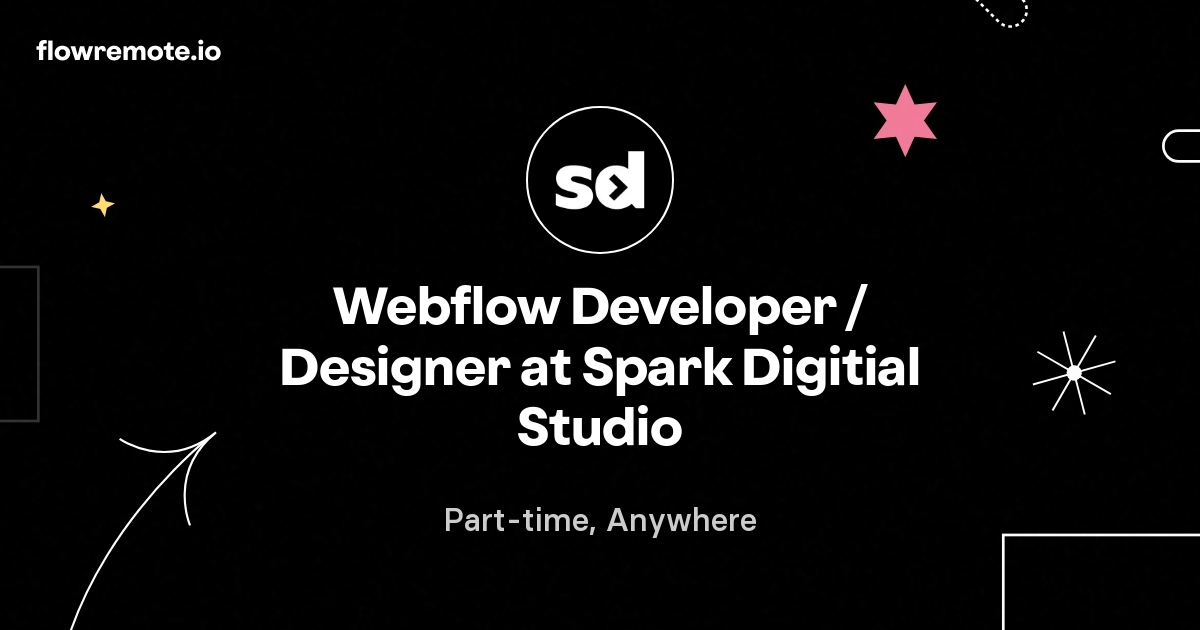 Webflow Developer / Designer at Spark Digitial Studio