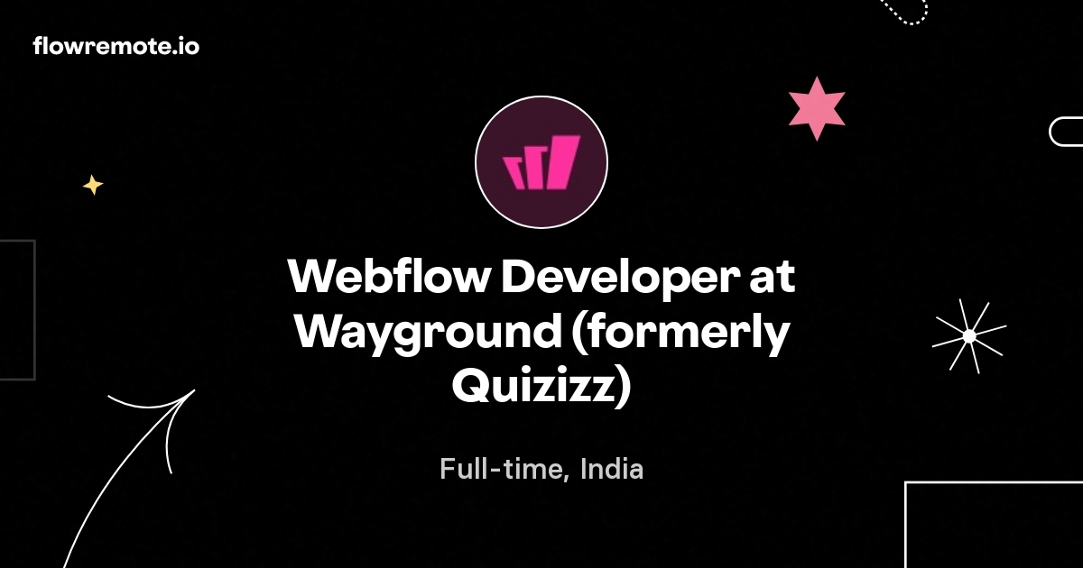 Webflow Developer at Wayground (formerly Quizizz)