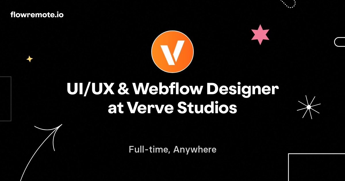 UI/UX & Webflow Designer at Verve Studios