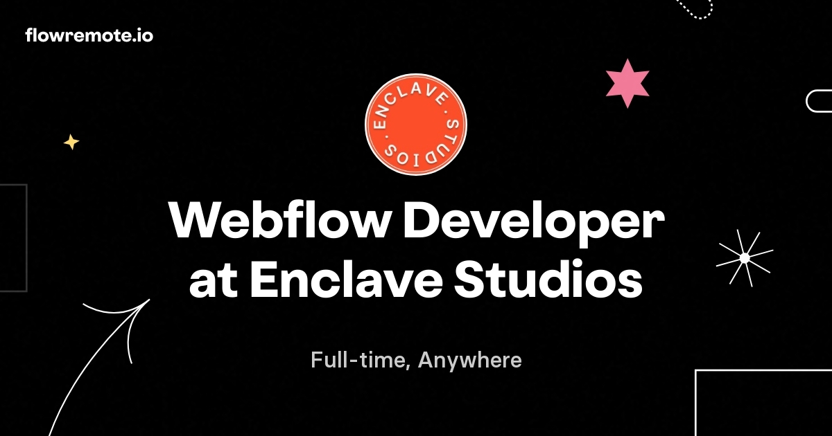 Webflow Developer at Enclave Studios