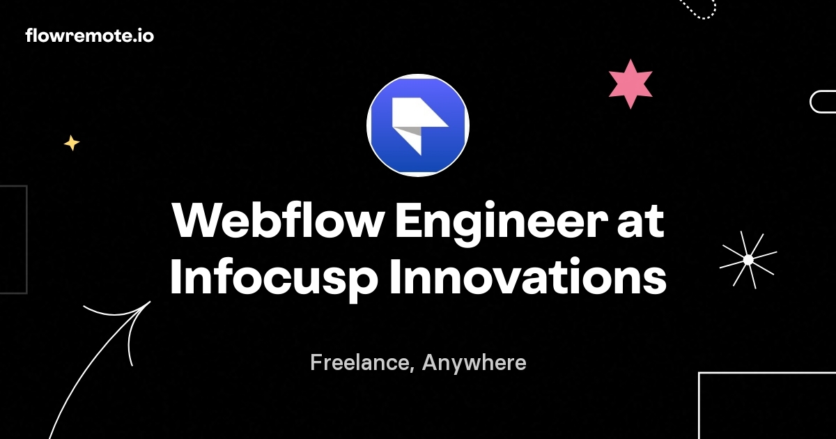 Webflow Engineer at Infocusp Innovations