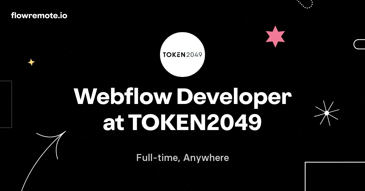 Webflow Developer at TOKEN2049
