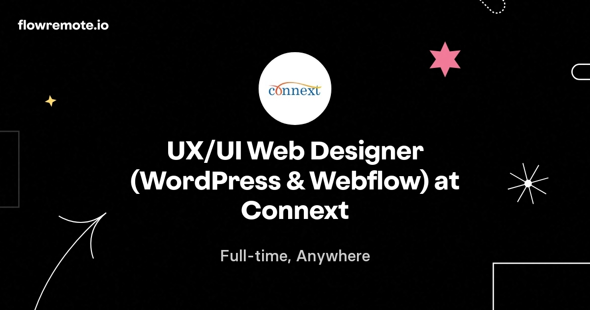 UX/UI Web Designer (WordPress & Webflow) at Connext