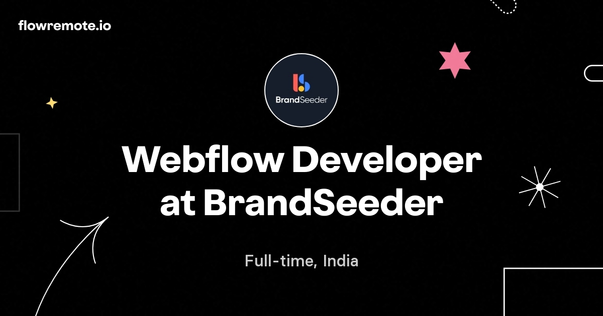 Webflow Developer at BrandSeeder