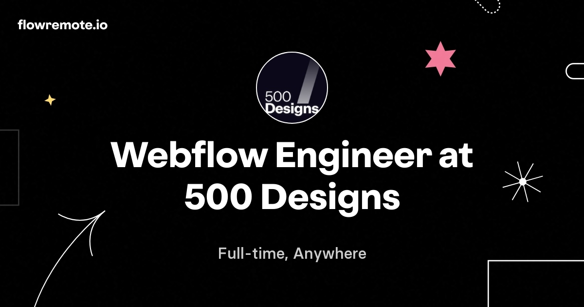 Webflow Engineer at 500 Designs