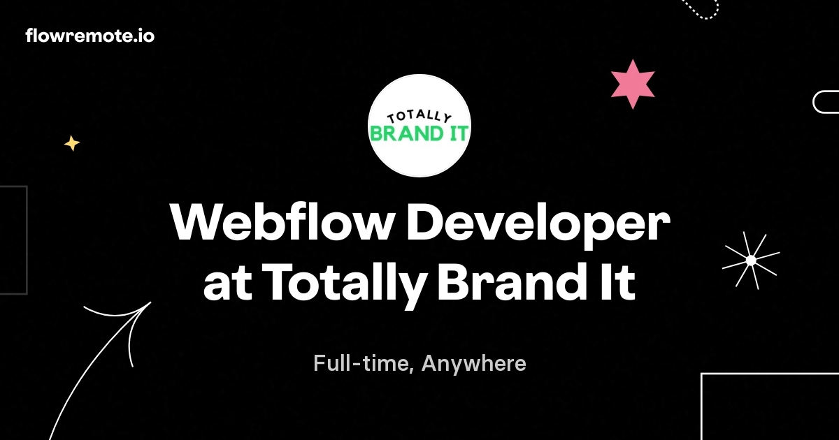 Webflow Developer at Totally Brand It