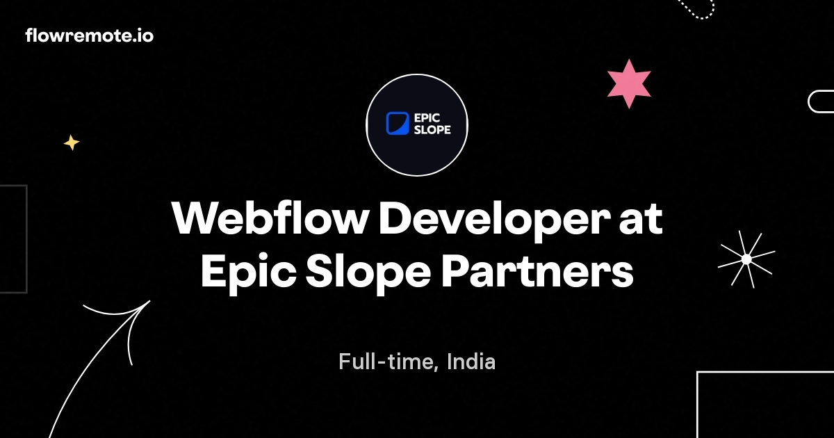 Webflow Developer at Epic Slope Partners