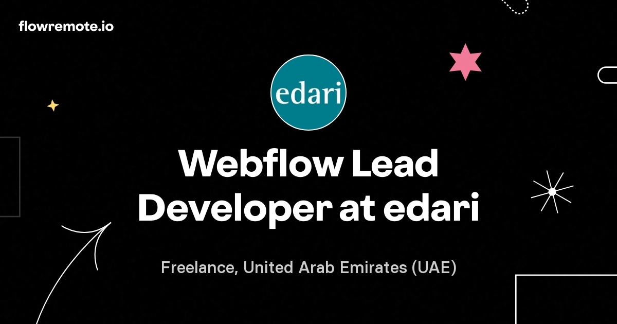 Webflow Lead Developer at edari