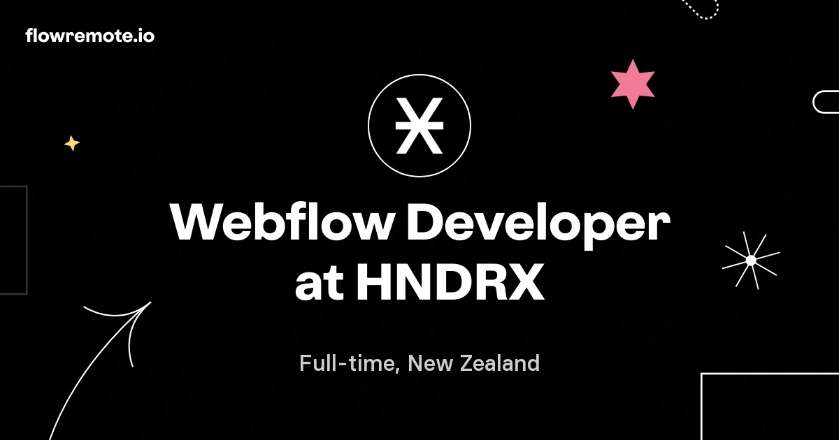 Webflow Developer at HNDRX