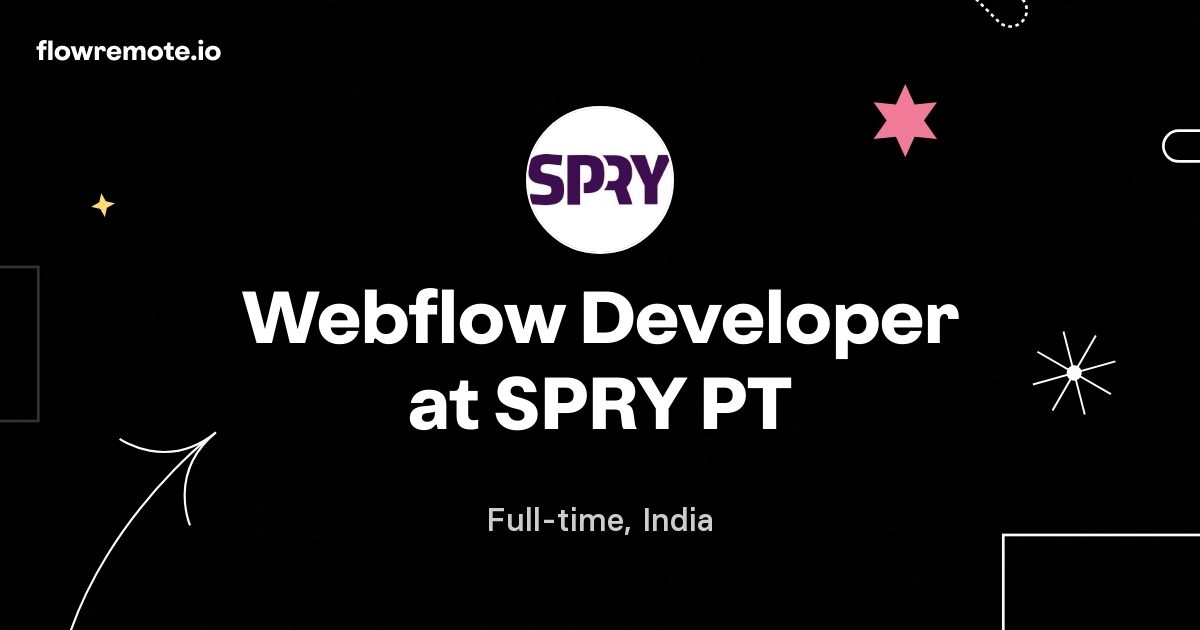 Webflow Developer at SPRY PT