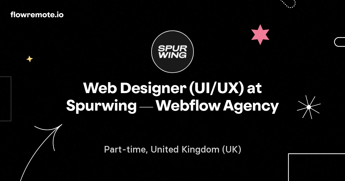 Web Designer (UI/UX) at Spurwing — Webflow Agency