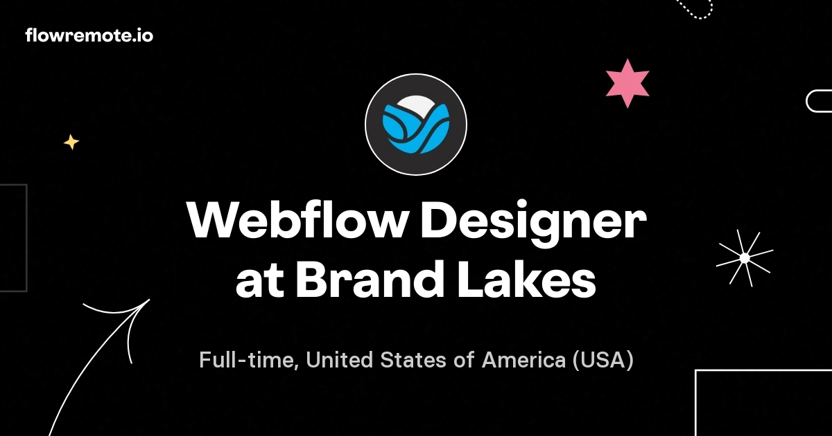 Webflow Designer at Brand Lakes