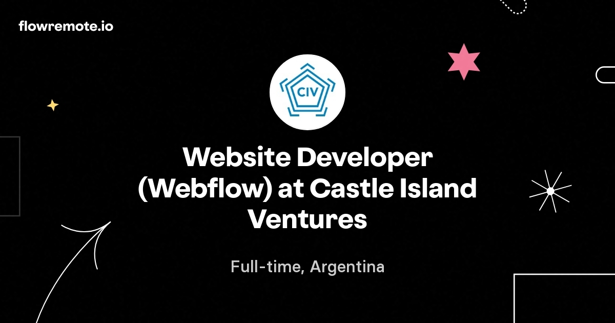 Website Developer (Webflow) at Castle Island Ventures